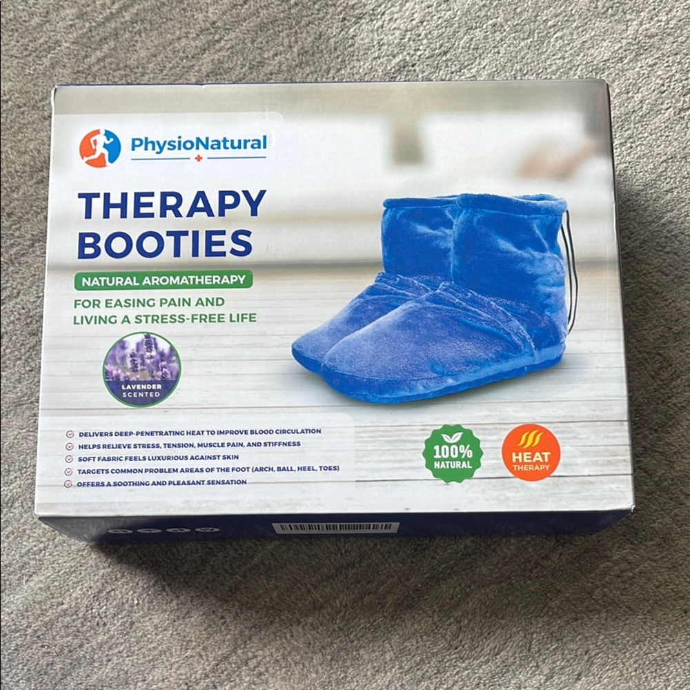 Physio Natural Therapy Booties Microwavable Heat Aromatherapy Slippers